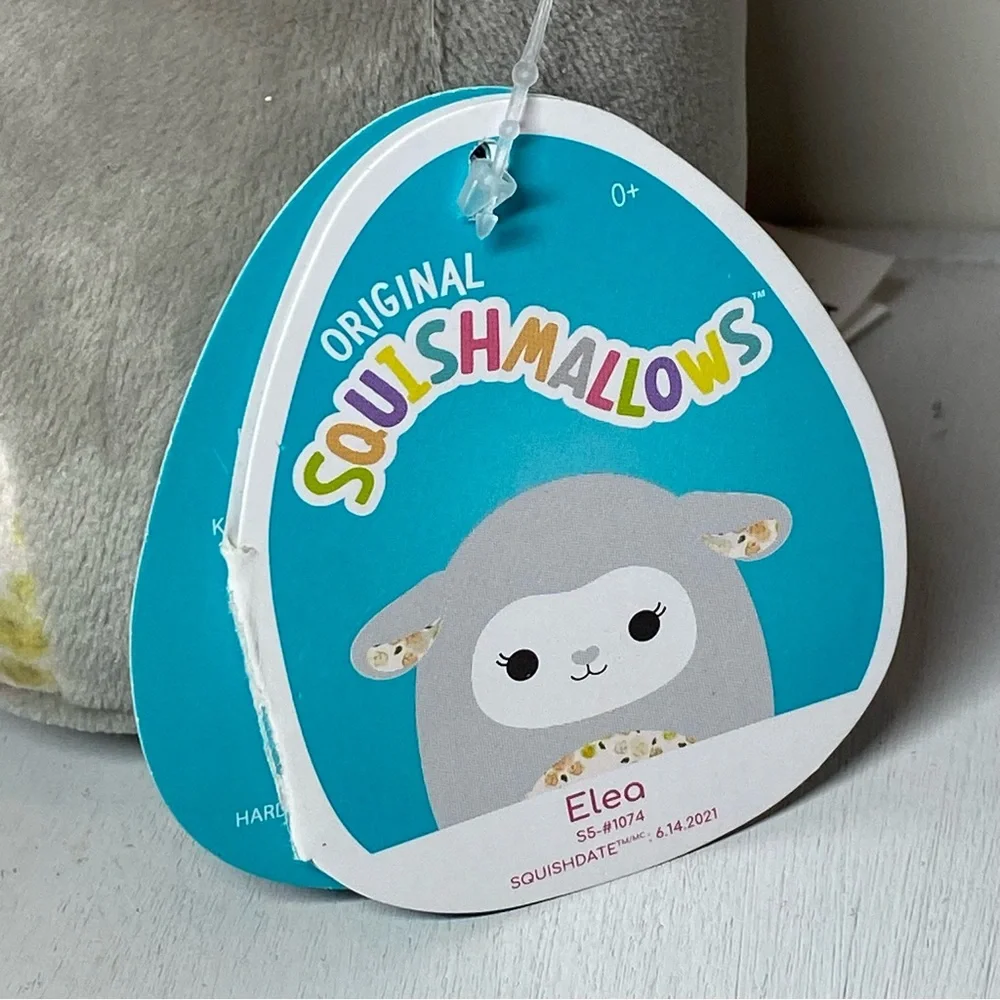 Squishmallows Elea The Floral Lamb 5" Mini Plush KellyToy Claire’s Exclusive NWT - Picture 3 of 13